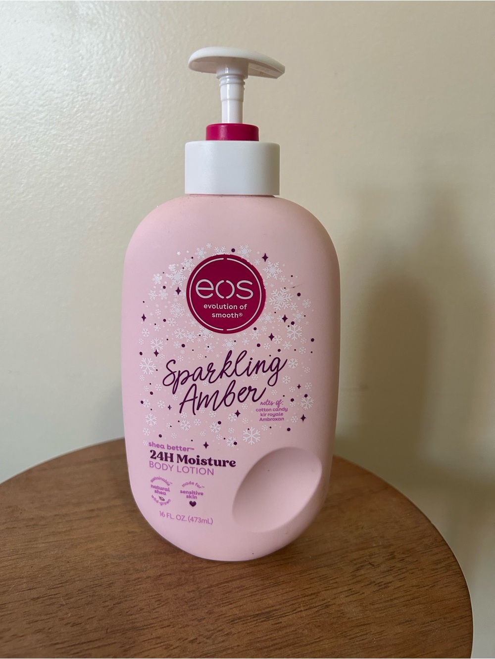 eos Sparkling Amber Body Lotion - Light Pink Limited Edition